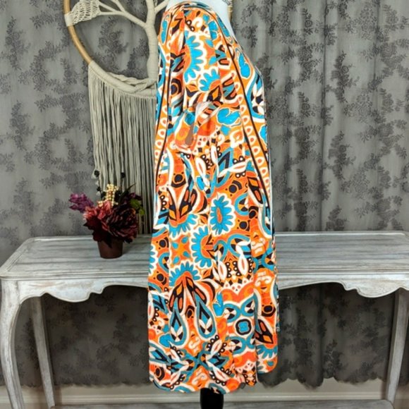 Crown and Ivy bright geometric elephant print dress - Picture 7 of 12